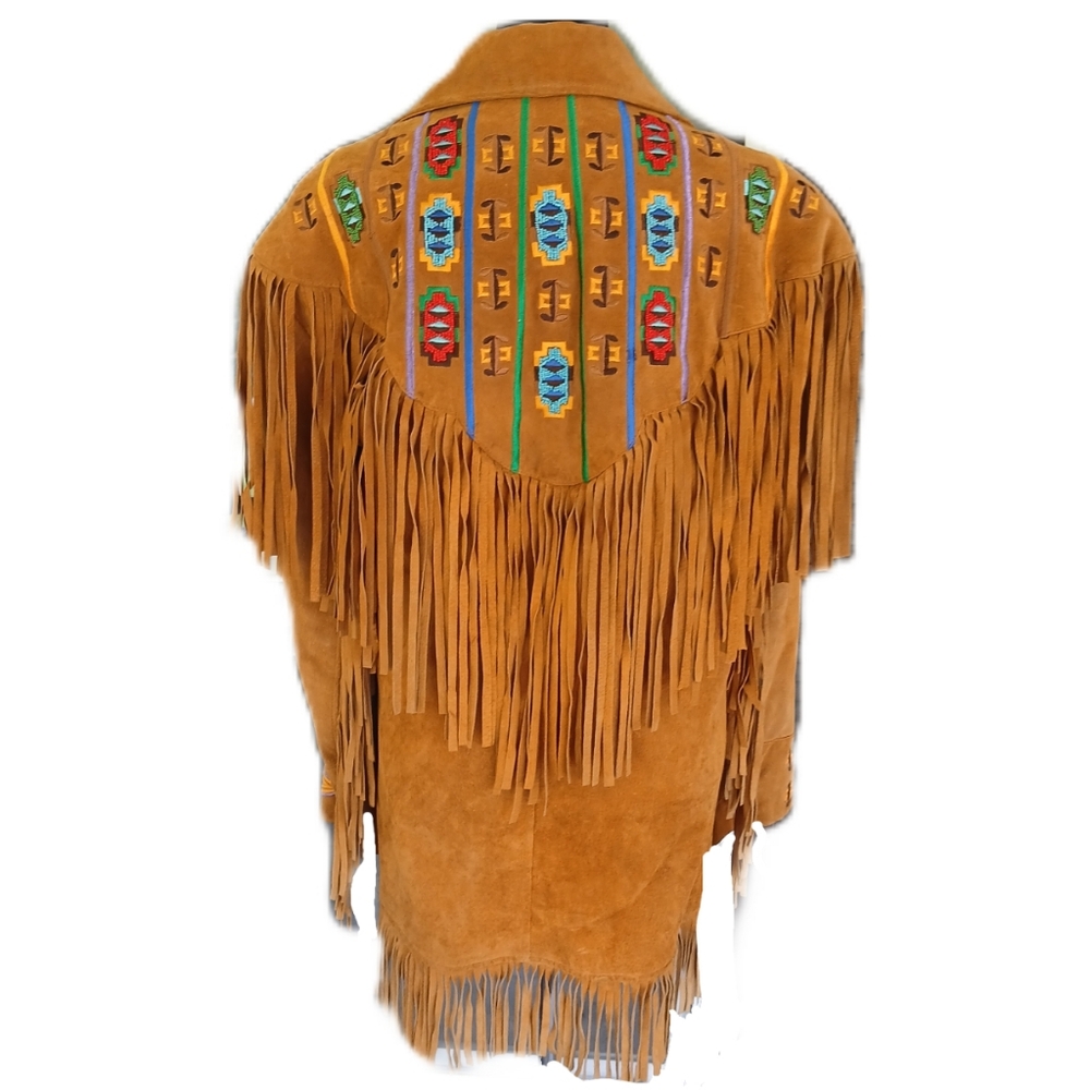 Vintage Lew Magram Western Button-Up beaded fringe jacket (Unisex XL) - Picture 4 of 16